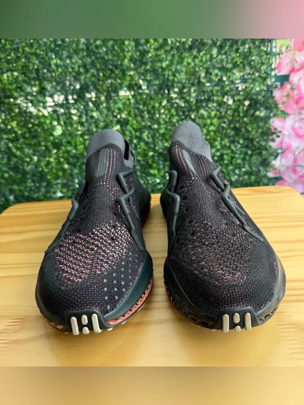 Adidas 4D Fusio Men’s Size 10 Black Orange Pink Running Shoes FZ2414